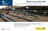 Distributed Strain Sensing in der Geotechnik · 2020. 5. 6. · 4 Bautechnik 95 (2018), Heft 5 (Sonderdruck) A. Kindler, S. Großwig: Distributed Strain Sensing in der Geotechnik