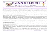 EVANGELISCH - evanglutzmannsburg.files.wordpress.com€¦ · Evangelisch in Lutzmannsburg Ausgabe 1 / 2020 Seite 1 Sorgt euch nicht, sagt Jesus Sorgt euch nicht, sagt Jesus. Und dieser