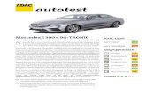 autotest - ADAC · 2019. 12. 4. · autotest Mercedes E 300 e 9G-TRONIC Viertürige Stufenhecklimousine der oberen Mittelklasse (235 kW / 320 PS) och vor der in Kürze anstehenden