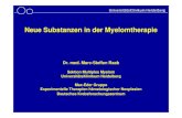 Neue Substanzen in der Myelomtherapie Neue Substanzen in der Therapie des Multiplen Myeloms Immunmodulatoren