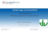 Soziale Lage und Gesundheit - Deutscher Verein · 2015. 6. 16. · locus of control (Julian Rotter) hardiness (Suzanne Kobasa) sense of coherence (Aaron Antonovsky) ... Grossmann/Scala