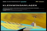 Bwe-MARktÜBeRsICht spezial - Kleinwindanlagen · 2011. 5. 11. · handbuch der technik, ... Der Bau einer kleinwindenergieanlage (kWeA) will gut und vorausschauend geplant ... tochter