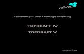 TOPDRAFT IV TOPDRAFT V - refsta 2017. 1. 6.آ  TOPDRAFT IV TOPDRAFT V Stand: 01/2012. Vor dem Lesen,
