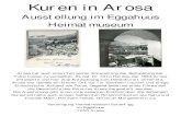 Kuren in Arosaarosa-museum.ch/downloads/zusammenfassung.pdf · 2020. 1. 11. · Arosa. Auch der nachmalige Aroser Arzt und Tuberkulose-Spezialist Dr. Otto Amrein hatte im Sommer 1891