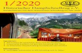 HDS Fahrtenprogramm 1 / 2020 - schnellzuglok.de1/2020 Historischer Dampfschnellzug e.V. Sonderfahrten mit dem Historischen Schnellzug im Jahr 2020 F o t o: C h r i s =a n M B a r t