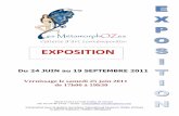 EXPOSITION - Les Métamorphozesles-metamorphozes.com/.../02/dossier-de-presse-juin-11.pdf · 2012. 3. 3. · noir. Rothko et ses « champs colorés » qui procèdent du traitement
