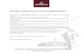 Herzlich willkommen im Wiener Herzlich willkommen im Wiener Rathauskeller 1899 wurde der Wiener Rathauskeller