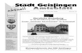 Stadt Geislingen Sonnen- · 2018. 10. 10. · 2 Amtsblatt der Stadt Geislingen 12. Dezember 2008, Nummer 50 Der Musikverein Geislingen e.V. lädt recht herzlich ein zum Jahreskonzert