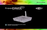 BEDIENUNGSANLEITUNG USER MANUAL · 7 3 BESTIMMUNGSGEMÄSSE VERWENDUNG free DMX ist ein standardisiertes DMX512A-Interface, das DMX-Signale über USB oder W-LAN empfängt und weitersendet.