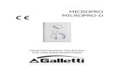 MICROPRO MICROPRO-Dord.galletti.com/imagesdb/famiglie/pdf/fc66000967.pdfLed-Anzeigen Verschiedene Leuchtkombinationen der Led können verschiedene Operationen und Steuerzustände bedeuten: