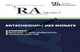 Intensiv Jura · 2018. 11. 30. · 438 Strafrecht RA 08/2017 Jura Intensiv Verlags G & o. KG H kollidierte - absolut unfähig noch zu reagieren - im Scheitelpunkt der Kreuzung mit