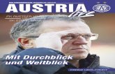 DAS STADIONMAGAZIN | AUSGABE 09 | 2015/16 AUSTRIA Franz Wohlfahrt AUSTRIA live: 09/2015 M itte Jänner als Sport-direktor angetreten, zieht Franz Wohlfahrt nach rund zehnmonatiger