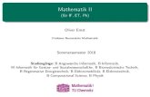 Mathematik II - (für IF, ET, Ph) - TU ChemnitzMathematik II (fürIF,ET,Ph) OliverErnst Professur Numerische Mathematik Sommersemester2018 Studiengänge: B Angewandte Informatik, B