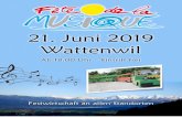 21. Juni 2019 Wattenwil · 20.50 Uhr ‘A Casciaforte 21.30 Uhr The Blues Family (bis ca. 22.30 Uhr) „Adagio ...