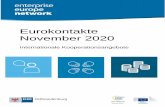Eurokontakte November 2020 · 2020. 12. 4. · B.07 Investor für Bauxit-Mine gesucht EG1020 BA01 Bosnien und ... H.50 Dienstleistungen in der Schifffahrt angeboten EG1020 MT02 Malta