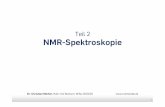 Teil 2 NMR-Spektroskopie - Merten Lab · 2019. 11. 14. · Methoden der Strukturaufklärung | NMR-Spektroskopie | Dr. C. Merten, WS 2019/20 95 Geminale Kopplung 2J Meist für CH 2-Gruppen