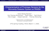 Characterisation of Prototype Sensors for the Microstrip ...€¦ · HG Zaunick DPG spring meeting, HK25, March 11, 2008 9. Introduction MVD Design Criteria Sensor-Module Test Setup