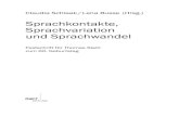 Sprachkontakte, Sprachvariation und Sprachwandeldownload.e-bookshelf.de/download/0000/4904/70/L-G... · 2013. 7. 18. · ISBN 978-3-8233-6601-0. Tabula gratulatoria ROLAND BAUER Salzburg