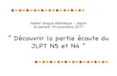 “ Découvrir la partie écoute du JLPT N5 et N4JLPT（日本語能力試験） テストはセクションが3つあります。 1 文字・語彙（もじ・ごい） alphabet,