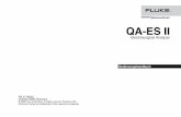 QA ES II - Handbuch · 2015. 2. 19. · Verlässlichkeit von Software oder Geräten, die nicht von Fluke Biomedical oder seinen angeschlossenen Händlern bereitgestellt w urden. Ort