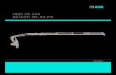 Hiab XS 244 Bereich 20–24 mt - WohlgenanntHiab XS 244 Basisdaten Technische Daten EP-5 HiDuo E-6 HiDuo EP-4 HiPro E-6 HiPro E-8 HiPro Max. Hubkapazität (kNm) 211 203 223 210 200