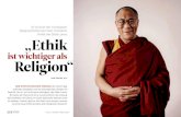 ist wichtiger als Religion“ - 5 Sterne Redner · 2015. 7. 1. · DER DALAI LAMA Am 6. Juli 1935 kommt der spätere Dalai Lama in Tibet als Sohn einer Bau-ernfamilie zur Welt. Im