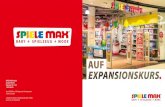 SPIELE MAX GmbH · 2020. 6. 25. · Baby- und Kinderbekleidung • von 0 bis 14 Jahren Unser Flächenkonzept Fachgeschäfte mit den Sortimenten Babyartikel, Spielzeug, Modellbahn