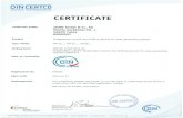 bx1-din-ps19-20180531130851 DIN CERTCO Gesellschaft für Konformitätsbewertung mbH Certificate Technical Data Testing laboratory/ Inspection body Test report(s) Remark(s) Page 1 of