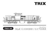 MaK G1000BB / G1700BB · 2016. 9. 6. · (MaK) for the modernization of non-electriﬁed motive power. It is based on the DE 1002 in use on several privately owned railroads in Germany