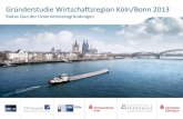 Status Quo der Unternehmensgründungen - IHK...Für die Studie wurden insgesamt 365 Unternehmensgründer der Region Köln/Bonn von DTO Research in Kooperation mit der IHK Köln, der
