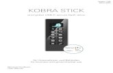 KOBRA STICK - DIGITTRADE · 2020. 1. 8. · Sicheres Beenden nach Benutzung des KOBRA Sticks 24 11. Menü-Übersicht, Kommandos und Werkseinstellungen 24 12. Lieferumfang 25 13. Hinweis