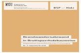 Brandwandersatzwand in Brettsperrholzbauweise...Nordrhein-Westfalen (W TB NRW) vom 7. Dezember 2018 und der Anlage der W TB NRW, Ausgabe Juni 2019 Teil C4, lfd. Nr. C 4. 1 - Bauarten