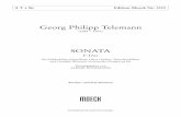 Georg Philipp Telemann - MOECK · 2019. 12. 19. · A T + Bc Edition Moeck Nr. 1010 Georg Philipp Telemann (1681 – 1767) SONATA F-Dur für Altblockflöte (Querflöte), Oboe (Violine,