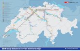 SBB long-distance service network map....Liniennetzplan SBB Fernverkehr. Rail Service 0900 300 300 (CHF 1.19/Min.) sbb.ch Fahrplan 2021, Stand: Juli 2020, Änderungen vorbehalten.