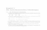 Kapitel 1 Die hydrodynamischen GleichungenGreen,Kirkwood,Yvon)strengableiten(sieheAbb.1.1undz.B.Ecker1972). •Die BBGKY–Hierarchie basiert auf der sukzessiven Integration der Liouville–