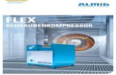 SCHRAUBENKOMPRESSOR · 2018. 10. 22. · soren der Baureihe FLEX werden überall dort eingesetzt, wo Druckluft durch eine kleine, kompakte und extrem leise Anlage erzeugt werden soll.