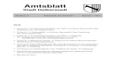 Amtsblatt · Sammelstellungnahme des Landkreises Harz u. a. zum Naturschutz, Immissionsschutz, Bo- ... Stadt Halberstadt Amtsblatt Nr. 1 / 2012 23.02.2012 12. ... Rechtsgrundlage