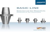 BASIC LINE - Shree Manjunath Cat-1 Basic... · 2018. 11. 28. · BASIC LINE Reduziert auf das Wesentliche. Reduced to the essentials. Haimer GmbH | Weiherstrasse 21 | 86568 Igenhausen