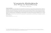 Rainer Hannig: Das Voynich-Hebräisch · 2020. 6. 7. · Rainer Hannig: Voynich-Hebräisch – Der Weg zur Entzifferung 0 Voynich-Hebräisch Der Weg zur Entzifferung von Rainer Hannig