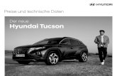 Preise und technische Daten Der neue Hyundai Tucson · 2020. 12. 31. · Sicherheitsanzeige-Paket10: Around-View-Monitor (AVM), Totwinkelassistent mit Monitoranzeige (BVM) - - - 500,00