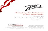 Bedeutung des Exterieurs in der Rinderzucht - ZARd72c5133-e81a-4bed-8468... · 2019. 3. 19. · e-mail: info@zar.at, homepage: Bedeutung des Exterieurs in der Rinderzucht Seminar