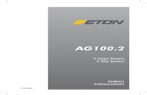 V22.960 AG100 2 - eton-gmbh.com · AG100.2AG100.2 V 22.960. ETON bedankt sich für den Kauf dieses Pro-duktes. ETON Lautsprecher und Verstärker garan-tieren hervorragende Leistungen.