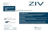 ZIV - Zeitschrift für Immobilienverwaltungsrecht · 2020. 4. 21. · ZIV . 83 Sehr geehrte Leserin, sehr geehrter Leser, zunächst dürfen wir Ihnen ein gesundes und erfolgreiches