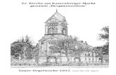 Ev. Kirche am Katernberger Markt genannt „Bergmannsdom“ · Jan Zwart (1877-1937) Toccata über Psalm 146 „Preiset den Herren mit frohem Schall“ Franz Liszt (1811-1886) „Evocation