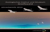 Zoologisches Institut und Museum Greifswald...Institutssymposium im Jahr 2012 fand am 16.06. statt. Als Hauptredner konnten wir Prof. M. Stanke (Universität Greifswald) und Dr. A.
