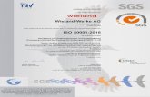 Kiwa International Cert GmbH - Wieland · 2020. 3. 9. · DIN EN ISO 50001:2018 entspricht. Dieses Gruppenzertifikat gilt für alle im Anhang aufgeführten Standorte. Kiwa International