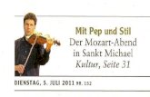 Mit Pep und Stil Der Mozart-Abend in Sankt Michael Kultur ...gestalten in Sonthofen einen stilvoll-peppigen Abend mit drei'S7erken von Wolfgang Amadeus Mozart VON KLAUS SCHMIDT Sonthofen