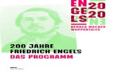 200 Jahre Friedrich Engels Das programm - Wuppertal · 2020. 3. 11. · AM 28. NOVEMBER 2020 wird Friedrich Engels 200 Jahre alt. Die Stadt Wuppertal nimmt dies zum Anlass, ... AUCH