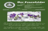 Der Franzfelder · 2016. 1. 11. · 2 Der Franzfelder Dezember 2015 Ort: Heimatstube Franzfeld römersteinstraße 64, 72766 reutlingen-Sondelfingen zeit: Samstag, den 5. März 2016,