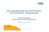 Die zukünftige Rolle der Print-Produkte im E-Commerce ......AJ Köbe, Sep 2010 1 Die zukünftige Rolle der Print-Produkte im E-Commerce / Distanzhandel VDD Jahrestagung Strukturwandel
